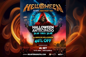 HELLOWEEN ANTECIPA HALLOWEEN COM PROMO&Ccedil;&Atilde;O ESPECIAL PARA SHOW DE 40 ANOS EM PORTO ALEGRE