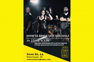 RR44 APRESENTA SHOW COM A BANDA SAVE OUR SOULS