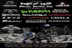 PUNKS NOT DEAD - 12 BANDAS IRÃO SE APRESENTAR EM SAPUCAIA DO SUL