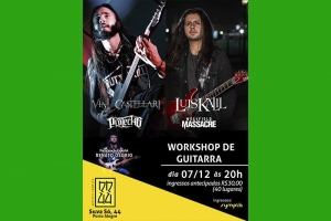 RR44 REALIZA WORKSHOP DE GUITARRA COM LUÍS KALIL E VINI CASTELLARI, COM A PARTICIPAÇÃO DE RENATO OSORIO