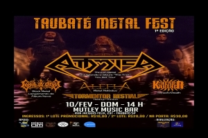 TAUBATÉ METAL FEST: PRIMEIRA EDIÇÃO TERÁ ATTOMICA, LENDA DO THRASH METAL SUL AMERICANO