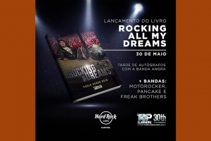 ROCKING ALL MY DREAMS: PAULO BARON CONFIRMA TARDE DE AUTÓGRAFOS COM A BANDA ANGRA NO HARD ROCK CAFÉ DE CURITIBA