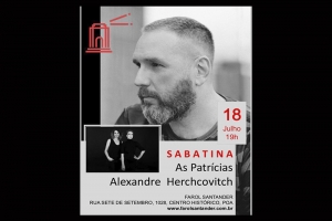 FAROL SANTANDER RECEBE AS PATRÍCIAS E ALEXANDRE HERCHCOVITCH PARA SABATINA SOBRE MODA