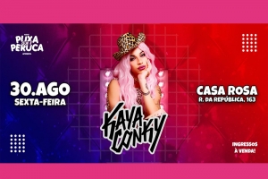 BLOCO PUXA QUE É PERUCA APRESENTA KAYA CONKY APRESENTAÇÃO ACONTECE NO DIA 30 DE AGOSTO, NA CASA ROSA CB