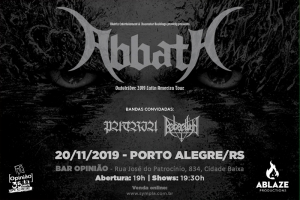 ABBATH RETORNA A PORTO ALEGRE EM SUA NOVA TURNÊ DE DIVULGAÇÃO DO ÁLBUM 