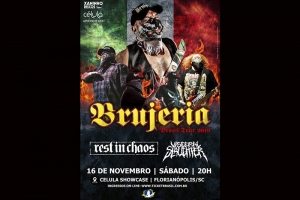 REST IN CHAOS  BANDA ABRE SHOW DO BRUJERIA EM FLORIANÓPOLIS/S