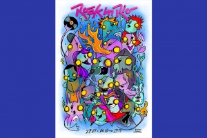 ROCK IN RIO TERÁ POSTER ASSINADO PELO ARTISTA VISUAL RAFO CASTRO