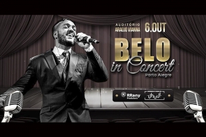 BELO CHEGA A PORTO ALEGRE, NO PRÓXIMO SÁBADO (14), COM O SHOW 