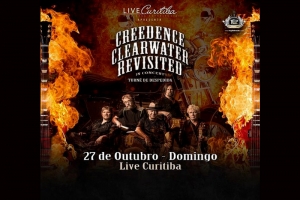 CREEDENCE CLEARWATER REVISITED CONFIRMA SHOW DE DESPEDIDA EM CURITIBA