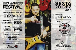LEO JAMESS FESTIVAL - DRACO / KISS / OZZY / PANTERA / SCORPIONS