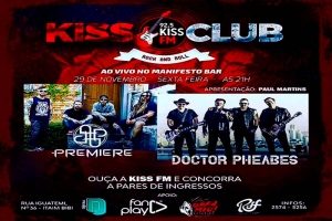 DOCTOR PHEABES É ATRAÇÃO PRINCIPAL NO PROGRAMA KISS CLUB,  DA RÁDIO KISS FM, NESTA SEXTA (29),  COM SHOW AO VIVO NO MANIFESTO BAR (SP)
