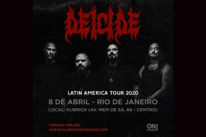 ÍCONE DO DEATH METAL, DEICIDE SE APRESENTA PELA PRIMEIRA VEZ NO RIO DE JANEIRO