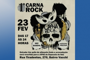 1º CARNA ROCK EM SAPUCAIA DO SUL DESTINA ALIMENTOS PARA CRIANÇAS