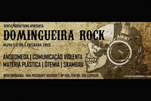 DOMINGUEIRA ROCK NA NOVA EMBAIXADA COM AS BANDAS MATÉRIA PLÁSTICA, COMUNICAÇÃO VIOLENTA, ANDROMEDA, SKAMBAU E OTÊMIA