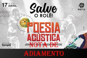 POESIA ACÚSTICA - NOTA DE ADIAMENTO