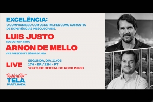 ROCK IN RIO TELA PARTILHADA RECEBE ARNON DE MELLO NETO, DA NBA AMÉRICA LATINA