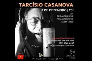 LIVE SALA JAZZ GERALDO FLACH - ENCERRAMENTO DO ANO, NESSA SEXTA (04)