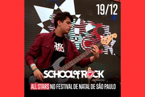 BANDA ALLSTAR DA SCHOOL OF ROCK SE APRESENTA NO FESTIVAL DE NATAL EM SÃO PAULO
