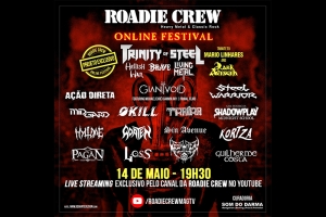 PROJETO EXCLUSIVO EM TRIBUTO AO DARK AVENGER, ESTREIAS PROMISSORAS E GRANDES NOMES DO METAL NACIONAL NA EDI&Ccedil;&Atilde;O DESTA SEXTA DO "ROADIE CREW - ONLINE FESTIVAL"
