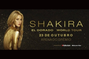 SHAKIRA EM PORTO ALEGRE: INGRESSOS JÁ ESTÃO A VENDA 