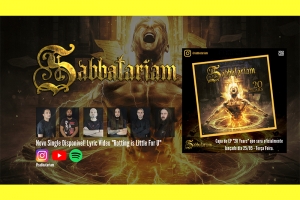 SABBATARIAM: SINGLE &Eacute; LAN&Ccedil;ADO COMO LYRIC V&Iacute;DEO ABRINDO AS COMEMORA&Ccedil;&Otilde;ES DE 20 ANOS DA BANDA