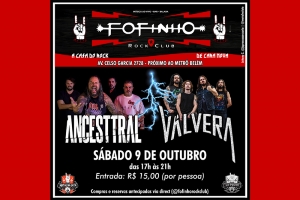 V&Aacute;LVERA E ANCESTTRAL VOLTAM AOS PALCOS NA ANTOL&Oacute;GICA &ldquo;FOFINHO ROCK CLUB&rdquo; EM S&Atilde;O PAULO