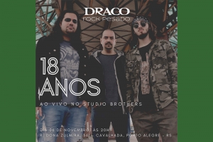 UM SONHO REAL - DRACO ROCK PESADO 18 ANOS AO VIVO NO STUDIO BROTHERS