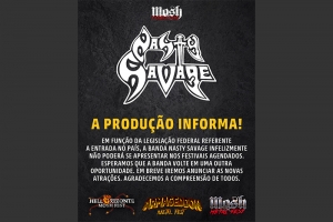 MOSH PRODUCTIONS ANUNCIA CANCELAMENTO DOS SHOWS DO NASTY SAVAGE NO BRASIL 