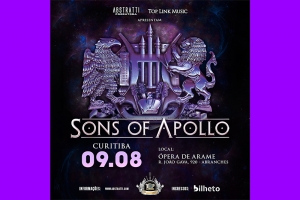 SONS OF APOLLO INCLUI CURITIBA NA ROTA DA TURN&Ecirc; BRASILEIRA EM AGOSTO