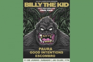 BILLY THE KID, DA COSTA RICA, TRAZ TURN&Ecirc; DE DESPEDIDA EM JUNHO AO BRASIL