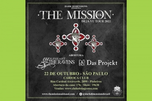 THE MISSION CONFIRMADO EM S&Atilde;O PAULO DIA 22/OUTUBRO NO CARIOCA CLUB!