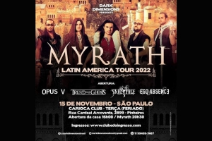 TREND KILL GHOSTS SER&Aacute; A BANDA DE ABERTURA PARA O SHOW DO MYRATH EM S&Atilde;O PAULO