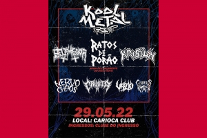 KOOL METAL FEST TRAZ RATOS DE POR&Atilde;O, KRISIUN E MAIS CINCO BANDAS DE PESO NO DIA 29/5 EM SP