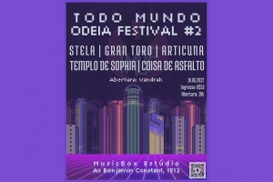 O EVENTO UNDERGROND &ldquo;TODO MUNDO ODEIA FESTIVAL&rdquo; ACONTECE AMANH&Atilde; EM PORTO ALEGRE COM AS BANDAS: VANDRAK, STELA, GRAN TORO, ARTICUNA, TEMPLO DE SOPHIA E COISA DE ASFALTO