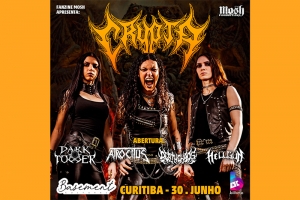 CRYPTA ANUNCIA APRESENTA&Ccedil;&Atilde;O EM CURITIBA NO BASEMENT CULTURAL