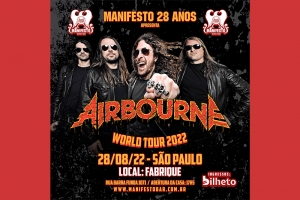 AIRBOURNE CONFIRMA RF FORCE COMO BANDA CONVIDADA PARA SHOW NO BRASIL