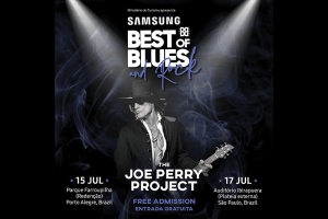 SAMSUNG BEST OF BLUES & ROCK APRESENTA JOE PERRY PROJECT PELA PRIMEIRA VEZ EM PORTO ALEGRE.