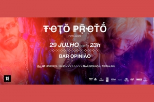 TETO PRETO SE APRESENTA NO OPINI&Atilde;O JUNTO COM DJS DOS COLETIVOS ARRUA&Ccedil;A, BASE E TURMALINA