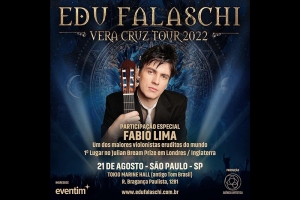 EDU FALASCHI ANUNCIA VIOLONISTA F&Aacute;BIO LIMA NA GRAVA&Ccedil;&Atilde;O DE DVD EM S&Atilde;O PAULO