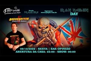 3 HORAS DE IRON MAIDEN: BRUNO SUTTER E BANDA PROWLERS HOMENAGEIAM A CL&Aacute;SSICA BANDA NO OPINI&Atilde;O
