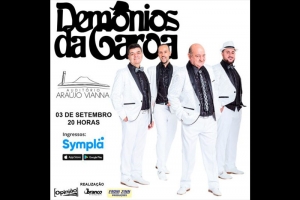 GRUPO DEM&Ocirc;NIOS DA GAROA SE APRESENTA NO AUDIT&Oacute;RIO ARA&Uacute;JO VIANNA NO M&Ecirc;S DE SETEMBRO