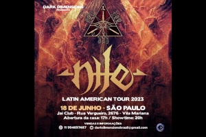 NILE: LENDA AMERICANA DO DEATH METAL EM &Uacute;NICA APRESENTA&Ccedil;&Atilde;O NO BRASIL!