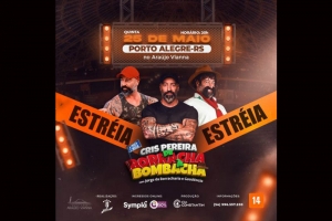 CRIS PEREIRA EM DE BORRACHA &Agrave; BOMBACHA, DIA 25 DE MAIO, NO ARA&Uacute;JO VIANNA