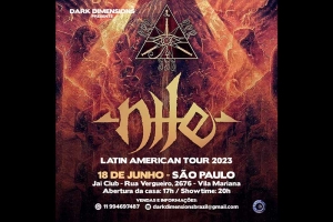 NILE: A LENDA AMERICANA DO DEATH METAL EM &Uacute;NICA APRESENTA&Ccedil;&Atilde;O EM S&Atilde;O PAULO (18/06) 