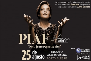 PIAF ! ANNE CARRERE 2023 WORLD TOUR NO ARA&Uacute;JO VIANNA DIA 25 DE AGOSTO