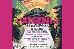 OXIG&Ecirc;NIO FESTIVAL 2023, EM AGOSTO, TER&Aacute; QUATRO BANDAS INTERNACIONAIS E 20 NACIONAIS 