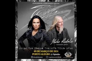 TARJA TURUNEN RETORNA A PORTO ALEGRE EM MAR&Ccedil;O/2024 COM A PARTICIPA&Ccedil;&Atilde;O ESPECIAL DE MARKO HIETALA