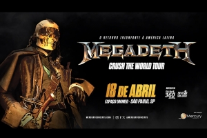MEGADETH PREPARA VOLTA TRIUNFAL AO BRASIL &ndash; VENDA DE INGRESSOS INICIA AMANH&Atilde; (14/11)