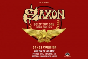 SAXON J&Aacute; EST&Aacute; NO BRASIL PARA TURN&Ecirc; HIST&Oacute;RICA COM SHOWS EM QUATRO CIDADES NO PA&Iacute;S E AM&Eacute;RICA LATINA